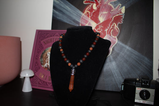 Orange Agate Necklace