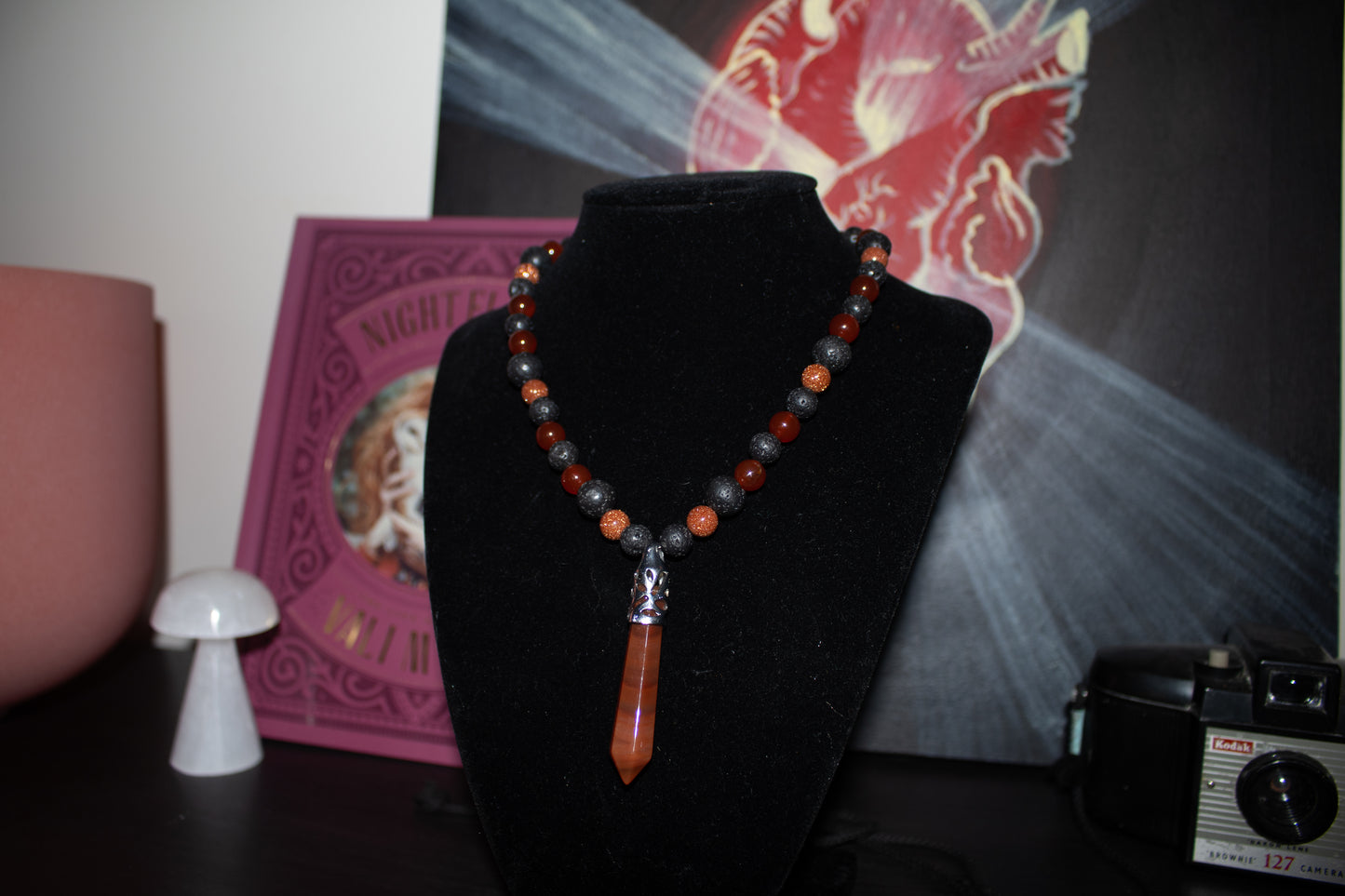 Orange Agate Necklace